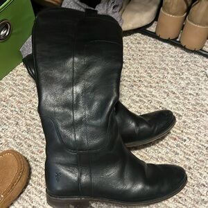 Frye Leather Black Boots - Size 7.5